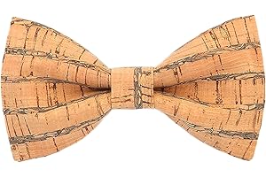 WANYING Hommes Nœud Papillon le liège Grains de Bois Déjà Liée Réglable pour Gentleman Casual Formel Cérémonie du Mariage Fête Affaires