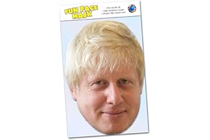 Party People Boris Johnson - Celebrity Face Mask (Ready To Wear) with optional Standee - Boris J