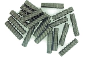 SINGULARITY SUPPLIES M4 (4mm x 25mm) Hex Socket Grub Screw (Flat Point) - Stainless Steel (A2) (Pack of 20)
