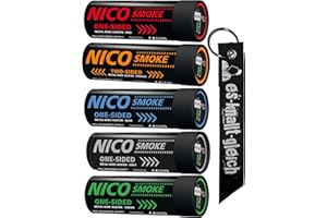‎NICO EUROPE Rauchkörper Smoke Grenades 80 Sekunden im 5er Pack in Rot Blau Grün Orange Lila Grau Weiß von NICO Europe mit Anhänger (Mix)