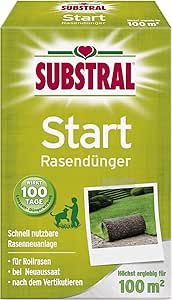 Substral Start Rasen Dunger Fur Die Rasenneuanlage Durch Aussaat Rollrasen Mit 100 Tage Langzeitwirkung 100m 2 Kg Amazon De Garten