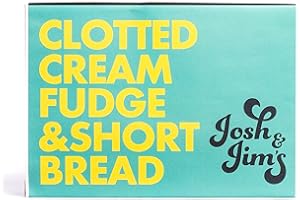 Josh & Jim's Fudge & Biscuits Gift Box, Traditional British Recipe Clotted Cream Fudge, Mini Shortbread Rounds, Creamy Fudge, Buttery Shortbread, Produced In UK, Ideal Gift For Any Occasion, 280g