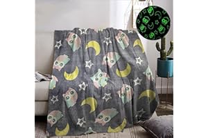 BNREDA Coperta coccolosa per bambini, coperta di flanella incandescente in pile, coperta morbida e calda per il divano, regali di compleanno per bambini e bambine (B, 130x150cm)