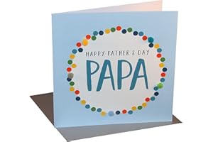 CLAIRE GILES GREETING CARDS Pom Pom "Papa" Father's Day Card,FPO014