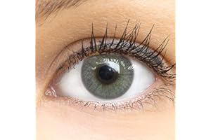 Bardzo mocne nieprzezroczyste i naturalne szare soczewki kontaktowe SILIKON COMFORT NOWY kolor"Jasmine Dark Gray" + pojemnik glamlens - 1 para (2 sztuki) - DIA 14.00 mm - bez grubości 0,00 dioptry