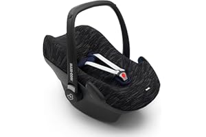 Original Dooky Matrix Seat Cover for Baby Car Seat, Universal Size, Suitable for 3 and 5 Point Belt System, Car Seat, for Age Group 0+, Black