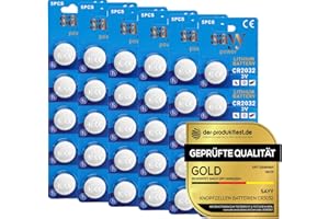 SAYY 30 X CR2032 3V Lithium Batterie Waagen Zubehör CR 2032 Knopfzellen Batterien Medizinische, Elektronischen Kleingeräten, Autoschlüssel Knopfzelle (30er)
