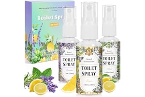 Scent-Hi Bloqueador de Olores WC, Spray Ambientador, Limón, Menta, Lavanda, 30ml x 3 Ambientador Hogar, Frescura duradera, Ideal para Coche, Armario, Aseo