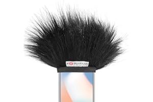 GUTMANN Mikrofon Windschutz Fell für Apple iPhone 11/11 Pro / 11 Pro Max Hochwertiger Premium-Schutz aus Kunstfell für klare und rauschfreie Audioaufnahmen, Handgefertigt in Deutschland