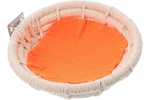 VILLCASE Kanarienvogel Nest Vogelk?fig Nest Baumwolle Weben Hanf Seil Vogelhaus Bett für Kleine Papageien Wellensittich Sittich Nymphensittich Lovebird Vogelnest