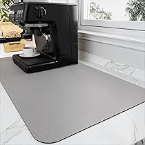 Tappetino Per Macchina Da Caffè – 48,3 X 30,5 Cm, Assorbente, Antiscivolo, Facile Da Pulire, Perfetto Per Bancone Da Bar O Cucina