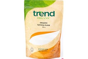 Trend Organic Tapioca Flour 500g- Perfect for Cooking or as Thickening Agent for Sauces and Soups- Certified Organic, Vegan, Sustainably Sourced, Non-GMO, No Additives No Preservatives, Raw