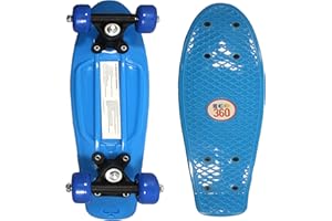 EGO 360 16" / 22" Kids Cruiser Skateboard Mini Complete Skateboard for Children Beginners Girls Boys Unisex Retro Skaters Skatepark 6 COLOURS