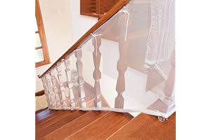 EYELEAF Filet de sécurité pour Enfants – Filet de Protection Durable pour Balcon, Facile à Installer et à Utiliser avec des Cordes et des Attaches, Grille de Protection en Maille Robuste