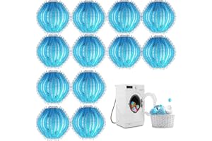 MOBUMEIA 12 Stücke Tierhaarentferner Waschmaschine, Fusselball für Waschmaschine, Anti Fussel Bälle Waschmaschine, Wiederverwendbar Fusselbälle Waschmaschine, Zur Entfernung von Tierhaaren