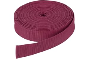 DMiotech Nylon Webbing Belt 10 Yard 25 Yard 50 Yard Length 1" 3/4" 2" 1-1/2" Width Nylon Straps for Sewing Luggage