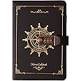 Lirener Vintage PU Leather Diary with Combination Lock(Nautical Pattern), A5 Secret Password Notebook Journal Digital Locking Diary Notepad Handbook Sketchbook Daily Planner Agenda, 145x210mm