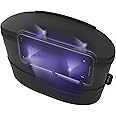 HoMedics UV-Clean Portable Sanitiser Bag, Eliminate up to 99.9% of Bacterial Germs & Viruses, Portable, Ultra Fast, UVC LED Steriliser for Mobile Phone, Dummy, Retainer, Glasses, Chemical Free – Black
