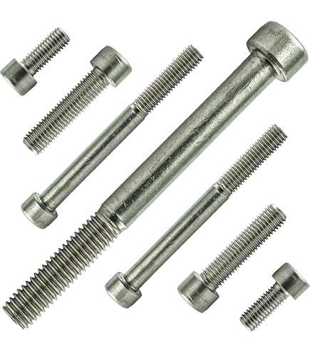 PROTORX M4 Cylindrical Socket Head Cap Screws – DIN912 Stainless Steel A2 – Fully Threaded – 6mm To 60mm Lengths – Made In France