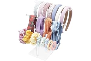 SIGHTDAY Headband Holder,Acrylic Organiser,Hair Accessories Organiser Clear Stand for Girls,3 Tier Bracelet Holder Stand,Necklace Holder Display Stands
