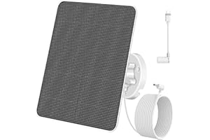DEHKATA 6W Solarmodule kompatibel mit Spotlight Cam Plus/Pro und Stick Up Cam Akku,3m Ladekabel IP65-Solarpanel mit 5 V kontinuierlicher Aufladung