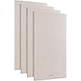 AudioSilk Acoustic Panels, 4 Pack ROOM KIT, Large, 116 x 58cm, Natural