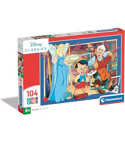 Clementoni - 25749 - Supercolor Puzzle - Disney Classics Pinocchio