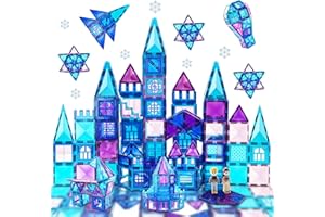 Kid Odyssey Magnetic Building Blocks 102pcs 3D Strong Magnetic Tiles for kids 3 4 5+Years Old Boys Girls, Princess/Prince Pretend Games Educational Gifts For Christmas Birthday