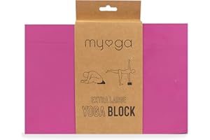 Myga Blocco Yoga in Schiuma Extra Large Mattone Yoga in Schiuma Eva ad Alta densità - Blocco Yoga Pilates a Prova di umidità Leggero Resistente agli odori