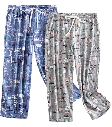 Bas De Pyjama Femme Coton – Pantalon Large Décontracté Printemps/Été, Vêtement De Nuit & Maison Grande Taille, Confort Absolu Style Lâche