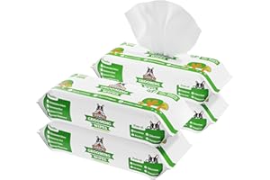 POGI'S PET SUPPLIES Pogi toallitas húmedas para Perros – hipoalergénicas y Extra Grandes – con té Verde, 400 uds