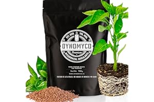 Inoculante de micorrizas DYNOMYCO® – Cepas de alto rendimiento – Fórmula concentrada – Mejora la absorción de nutrientes – Aumenta el rendimiento de las plantas (750 g/Up to 150 Plants)