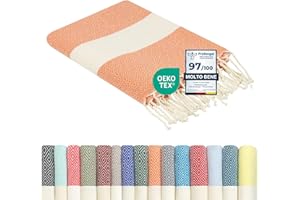 Flora Furora Telo Mare Grande Cotone 100x200, Fouta Telo Spiaggia Antisabbia Leggero frange e angoli, Asciugamano Mare Spugna, Uomo Donna Ragazzi, Pestemal Beach Towel Lungo, Coperta