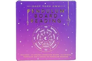 GIFT REPUBLIC Pendulum Board Divination Kit - Metaphysical Dowsing Reading Board and Crystal - Pendulum Board Gift Set