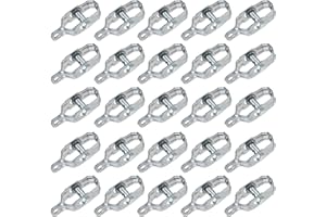 DOJA BARCELONA DOJA Industrial | Tensor de Alambre de Acero Galvanizado | PACK 25 | Tensores para malla de alambre, tela metalica, vallas, cable tensor, alambre galvanizado, emparrados, jardin entre otros usos.