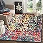 Status Contract 3D Printed Persian Persian Carpet Rug Runner with Anti Slip Backing (Multicolour, Polyester, 4 x 6 Feet)