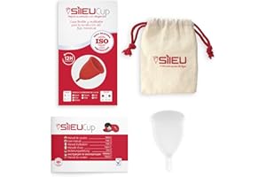 Copa Menstrual Sileu Cup modelo Tulip - Alternativa ecológica y natural a tampones y compresas - Las mejores opiniones de nuestros clientes, recomendada por ginecólogos - Talla S, Transparente