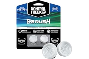 KontrolFreek FPS Freek CQC Rush per controller Playstation 4 (PS4) e Playstation 5 (PS5), levette ad alte prestazioni, 2 concave, colore bianco