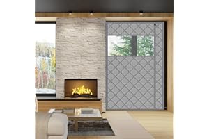 WochiTV Magnet Wärmeschutzvorhang für Türen, 150 x 240 cm Seitliche Thermo Türvorhang Külteschutz Winddicht Isoliervorhang Thermovorhang Neuestes Wasserdicht Gerüuschisolierung für Balkontür, Grau