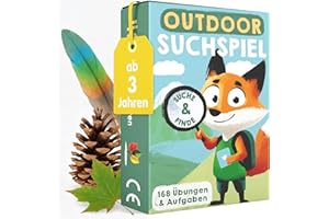 TWIVEE - Schatzsuchekarten - Finde es Suchspiel - Gefunden Outdoor Suchspiel Kinder - Spiele ab 3, 4, 5, 6, 7, 8, 9 Jahren - Entdeckerkarten - Natur - Schatzsuche - Spielzeug Junge & Mädchen
