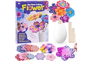 EICHHOO Craft Set Children from 6-4-5 Years Craft Girls 8 10 6 5 7 Years, Gifts for Girls Toys 5-12 Years Children's Birthday Flowers Craft Case Bouquet with Sequins Creative Set for Children