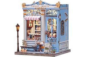 Fsolis DIY Book Nook - Dollhouse Kit for Teens 14+, Assembly to Decorate Bookshelf, Room | Ultimate Creative Gift for Young Makers(Sweet Marie)