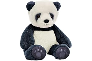 SNUGGABLE Fully Heatable 13" Children's Hot Water Bottle Scented Soft Toy with Soothing Lavender | Microwavable Hottie | Many Styles Available (Panda)
