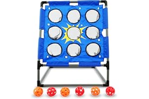 ‎FASPORTS Wurfball-Spiel Set Bolimo, Wurfspiel von FASports, inkl. 6 Bälle, Ballspiel für Outdoor, Wurfspiel Indoor, Spiel Garten, Park, Camping (Upgrade Version dunkelblau)