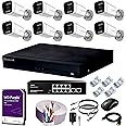 DeckLink 8Mp 4K UHD 2160p Ip Cctv Camera Full Set Metal Body Audio Mic Inbuilt, Poe 8+2 Full Giga 1000Mbps Switch, Cat6 Cable With 2Tb Surveillance Hard Drive And All Accessories