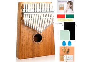 HELESIN Kalimba 17 Clé, Kalimba Instrument doigt du doigt Piano Kalimba Piano Piano Marimba Instruments, des instructions d'apprentissage, un marteau vocal pour les mélomanes pour enfants débutants