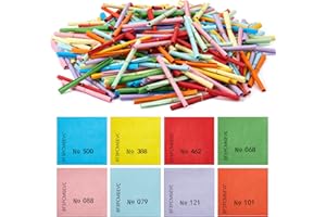 Clabby 500 Stück Lose Tombola Gewinnlose Nummeriert 1-500 Nieten Röllchenlose 60 x 60 mm Bunt Gemischt Gewinnlose Lose Tombola mit Zahlen für Gartenparty Festivals Alljährliche Tombola Vereinsfest