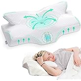 Elviros Cervical Memory Foam Pillow, Orthopedic Pillow for Neck Support | Ergonomic Orthopedic Cervical and Neck Pillow, Idea