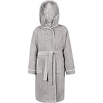 LAYNENBURG Badjas Dames Badstof - Kap - lang - 100% Katoen (360g/m2) - OEKO TEX Standard 100 - Maat (XXL, Fuchisa