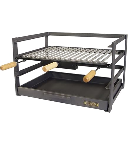 Imex El Zorro 71480.0 Grill Tray with Grill, Black, 46 x 41 x 35 cm Imex El Zorro 71480.0 Grill Tray with Grill, Black, 46 x 41 x 35 cm